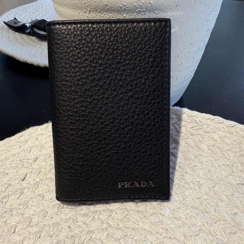 Prada Textured Black Wallet